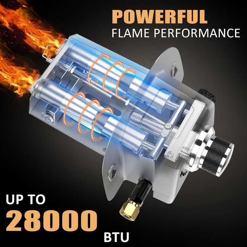 Utheer Gas Burner Attachment for Karu 12 / 12G / Karu 2 & Fyra 12 Pizza Ovens, No Assembly Propane Burner with Upgraded Electronic Ignition, Pizza Oven Accessories - Image 2